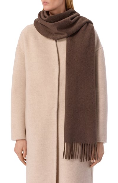 Кашемировый шарф MVST коричневого цвета по цене 53900 руб., арт. S4/36X180/5447-SMUU, фото 2 Кашемировый шарф MVST, арт. S4/36X180/5447-SMUU, фото 2