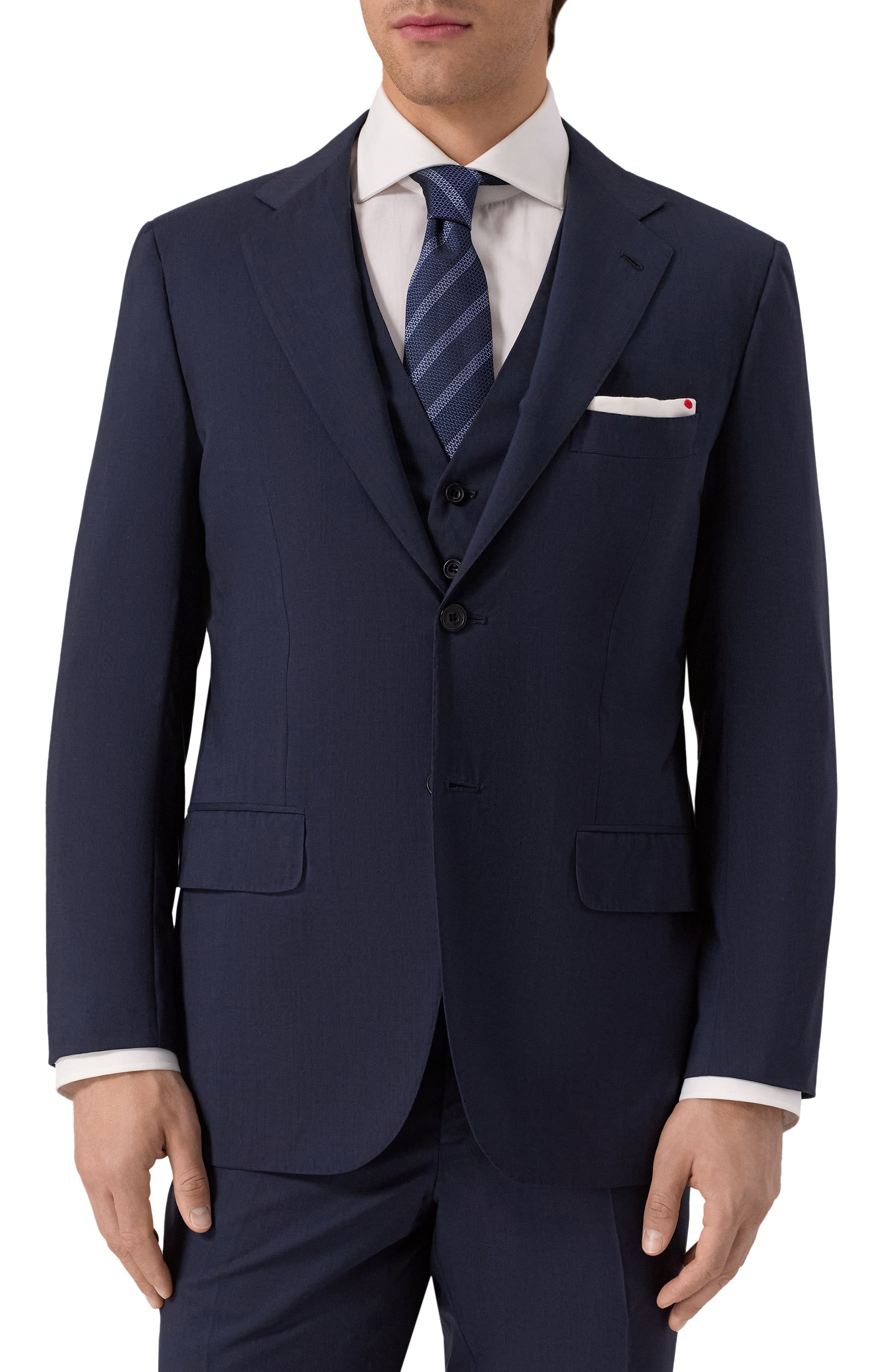 Шерстяной костюм-тройка KITON, арт. UAGL81K01X37, фото 3