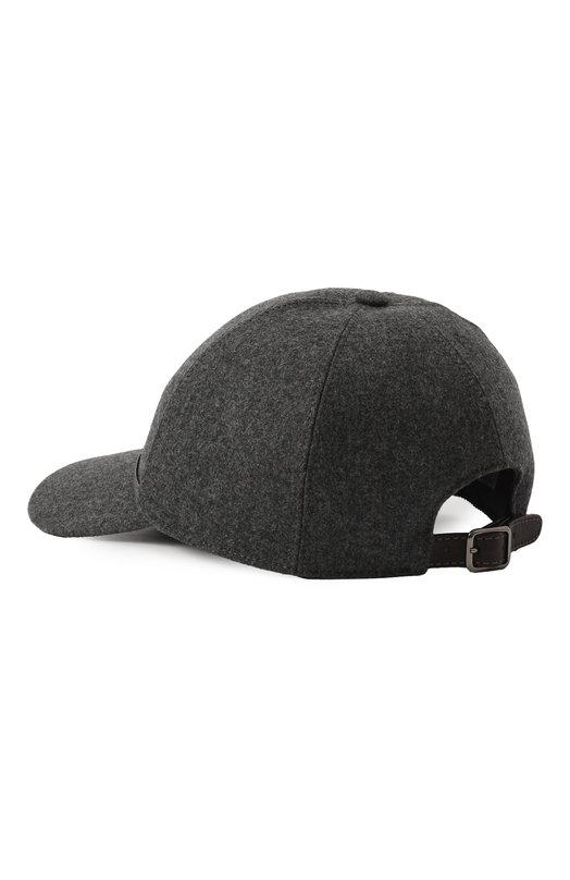 Бейсболка из шерсти и кашемира Brunello Cucinelli MCAP90128 Серый  MCAP90128 Фото 3
