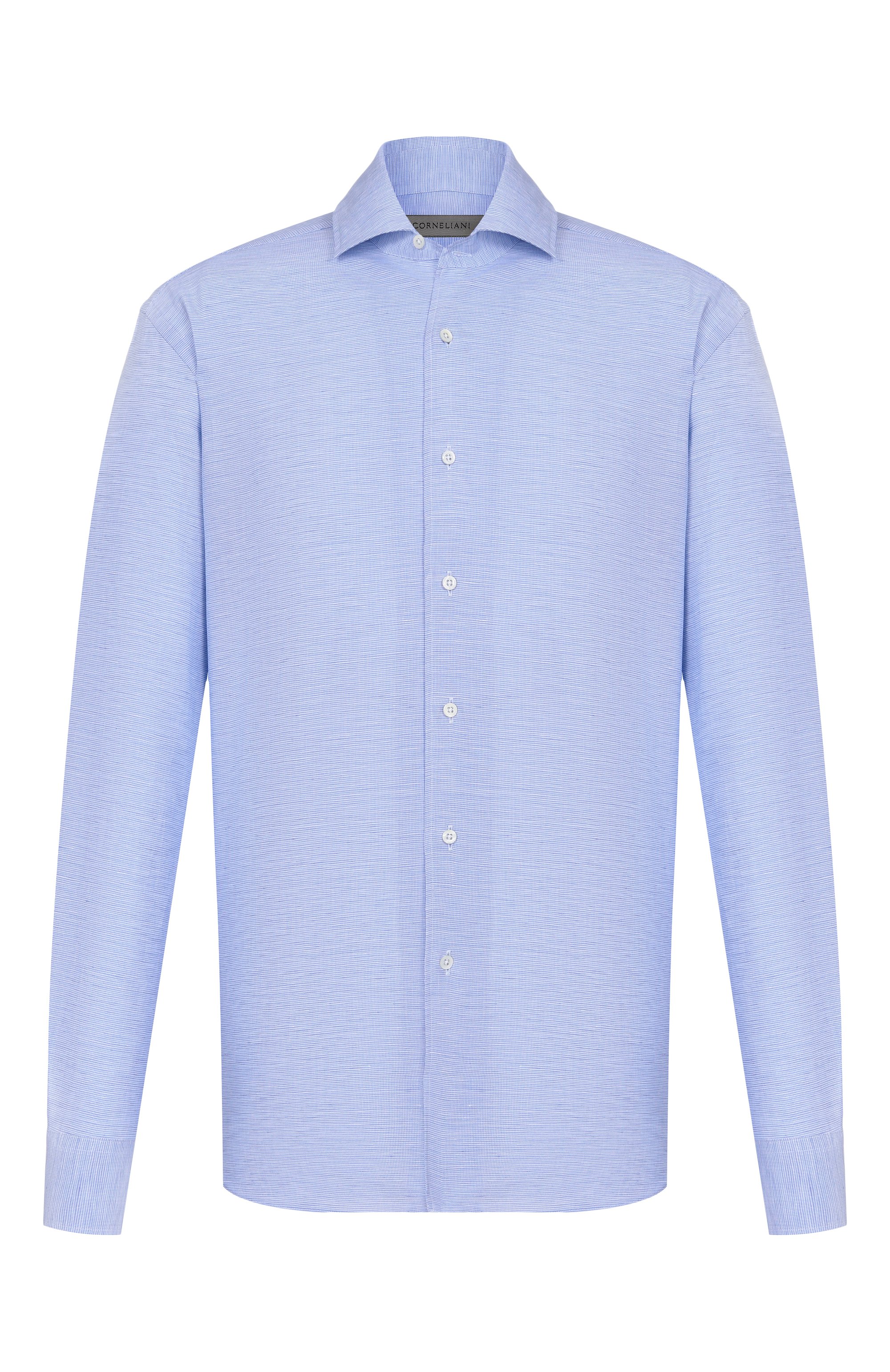 Рубашка изо льна и хлопка CORNELIANI, арт. 27P156/2711615, фото 1