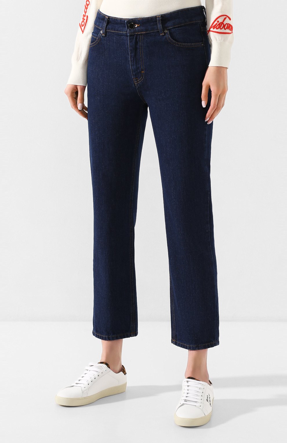 Джинсы VICTORIA, VICTORIA BECKHAM темно-синего цвета по цене 27350 руб., арт. 2120DJE000827A, фото 3 Джинсы VICTORIA, VICTORIA BECKHAM, арт. 2120DJE000827A, фото 3