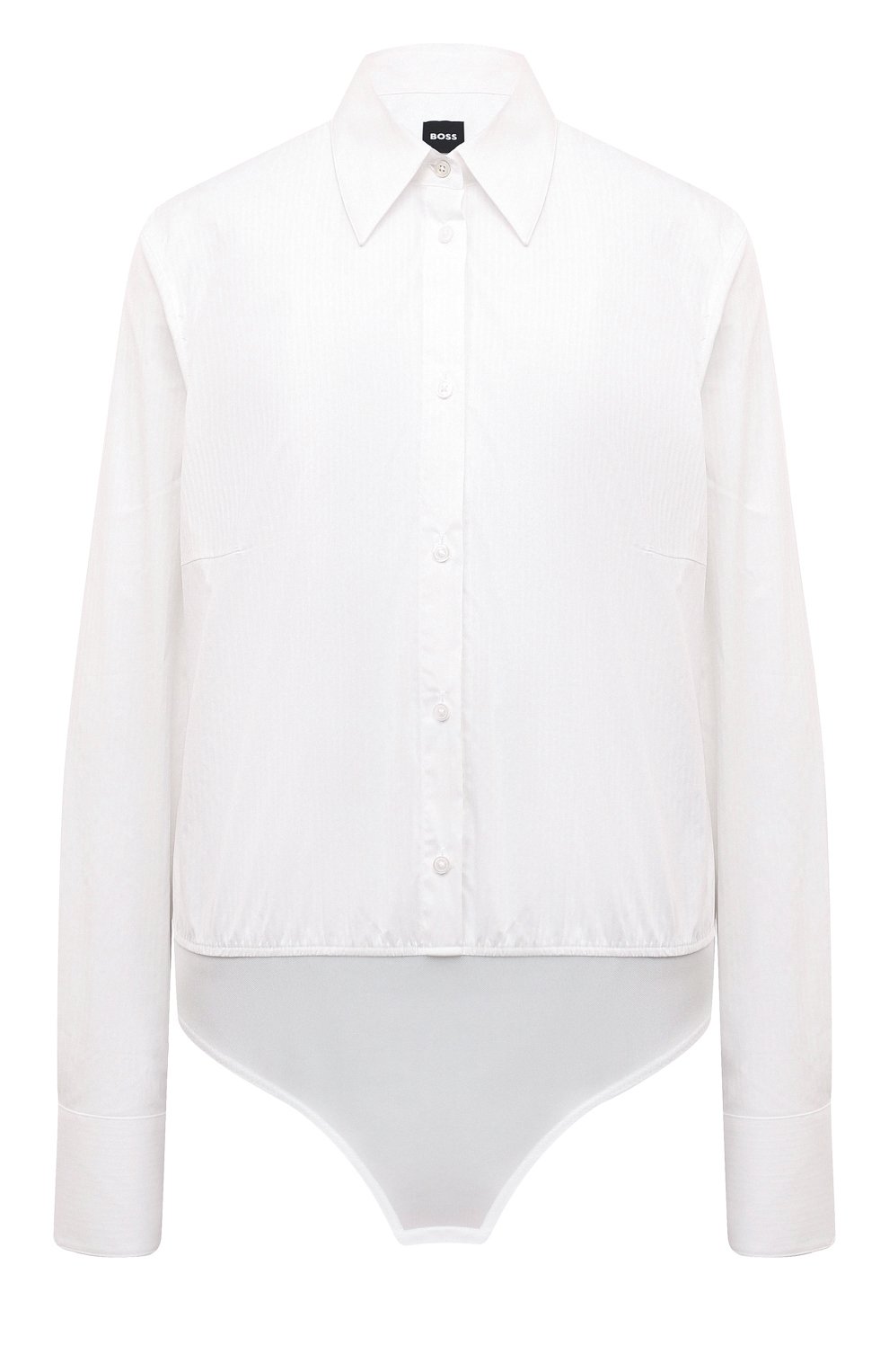 Хлопковое боди BOSS белого цвета по цене 19100 руб., арт. 50519412, фото 1 Хлопковое боди BOSS, арт. 50519412, фото 1