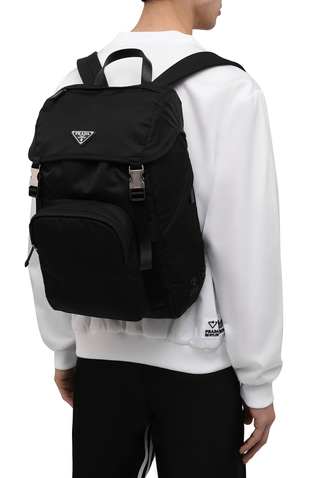 Рюкзак adidas for prada re-nylon PRADA черного цвета по цене 135000 руб., арт. 2VZ135-1WQ8-F0002-ADS, фото 4 Рюкзак adidas for prada re-nylon PRADA, арт. 2VZ135-1WQ8-F0002-ADS, фото 4