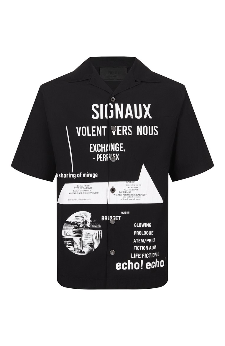 Хлопковая рубашка PRADA, арт. UCS400-1YV5-F0002, фото 1