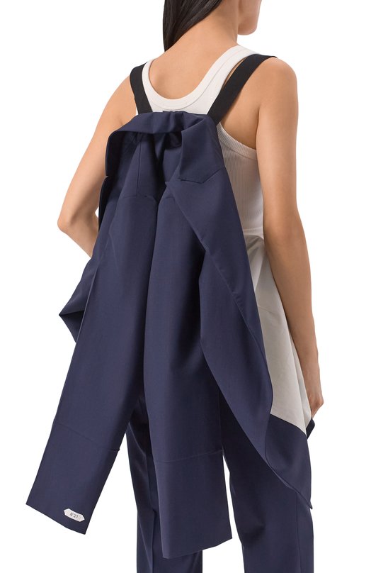 Шерстяной жакет N21 L011/3016 Синий  L011/3016 Фото 6