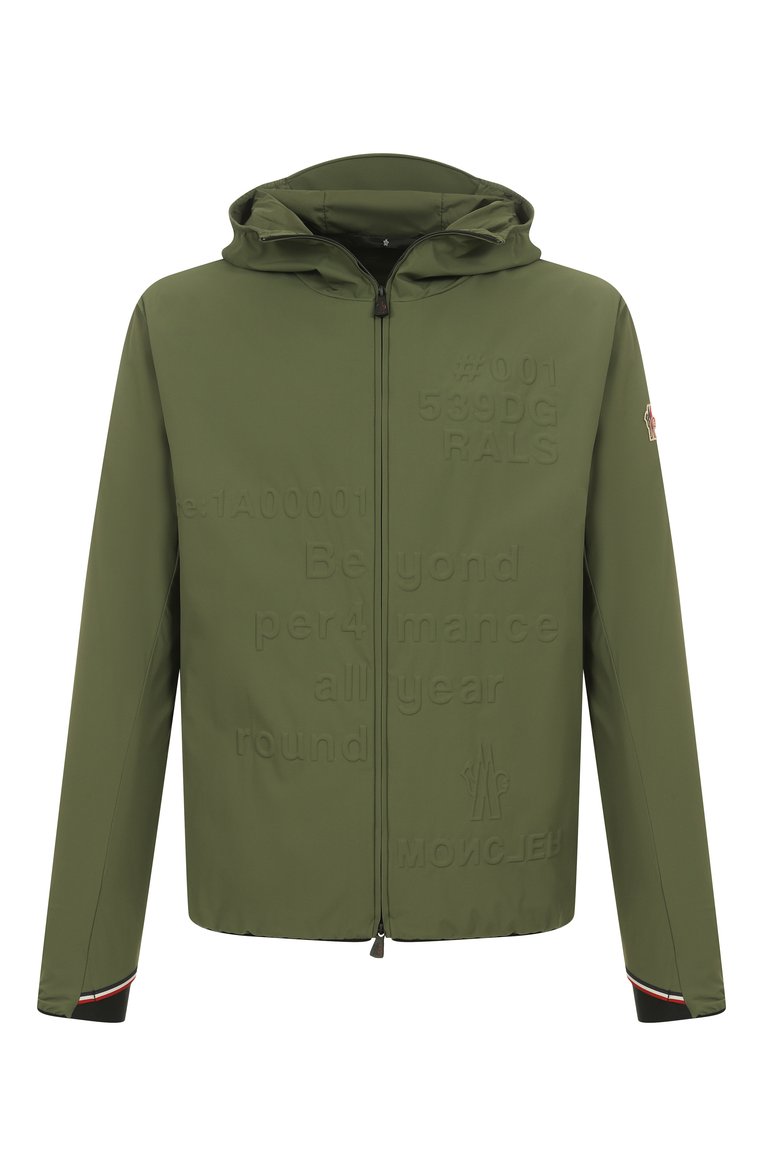 Мужская куртка rals MONCLER GRENOBLE зеленого цвета, арт. 1A00001/539DG | Фото 1 (Рукава: Длинные; Материал внешний: Синтетический материал; Длина (верхняя одежда): Короткие; Материал подклада: Синтетический материал; Кросс-КТ: другое; Стили: Кэжуэл, Милитари)