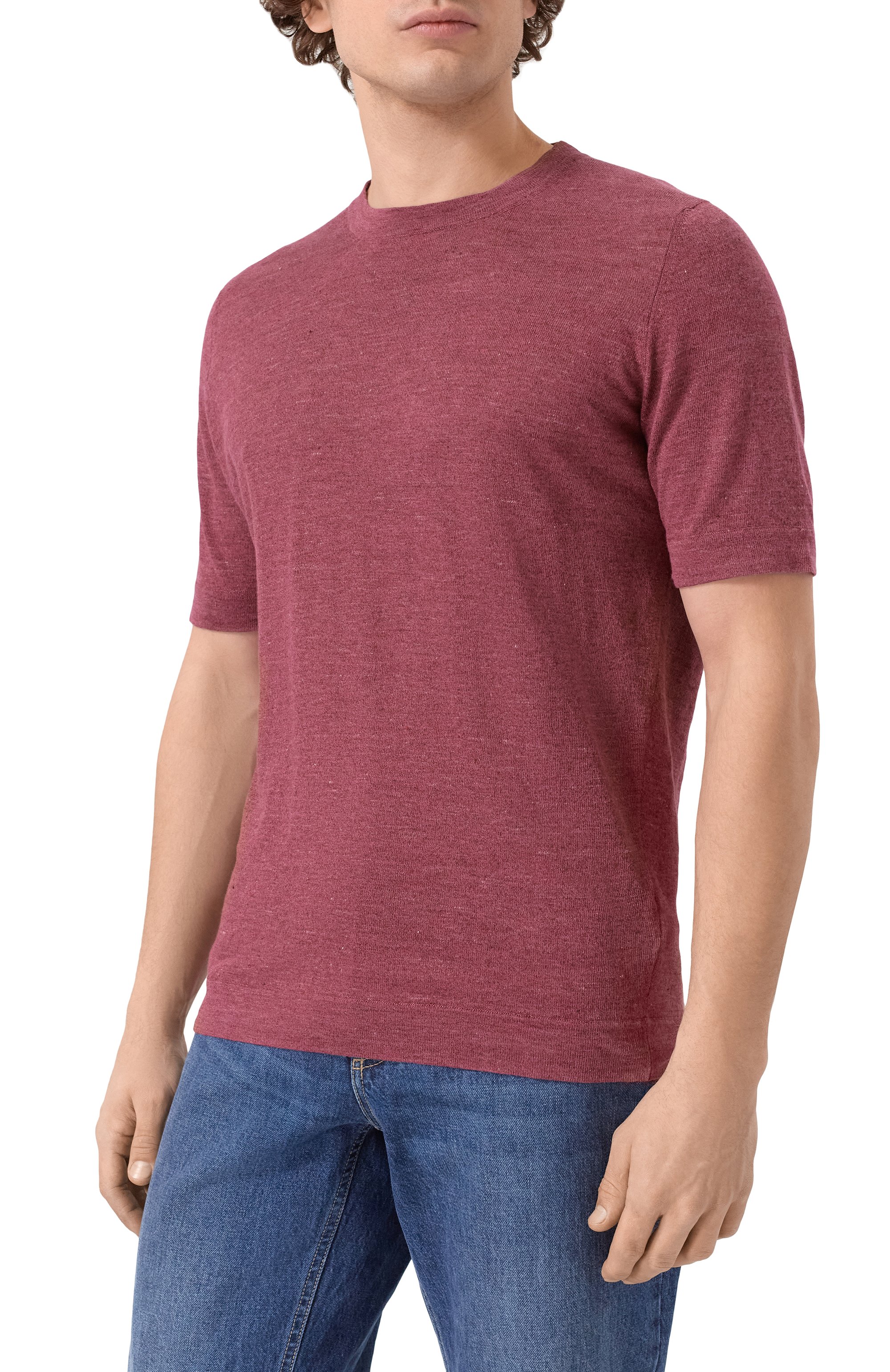 Футболка и зо льна и хлопка BRUNELLO CUCINELLI, арт. M2L00340, фото 3