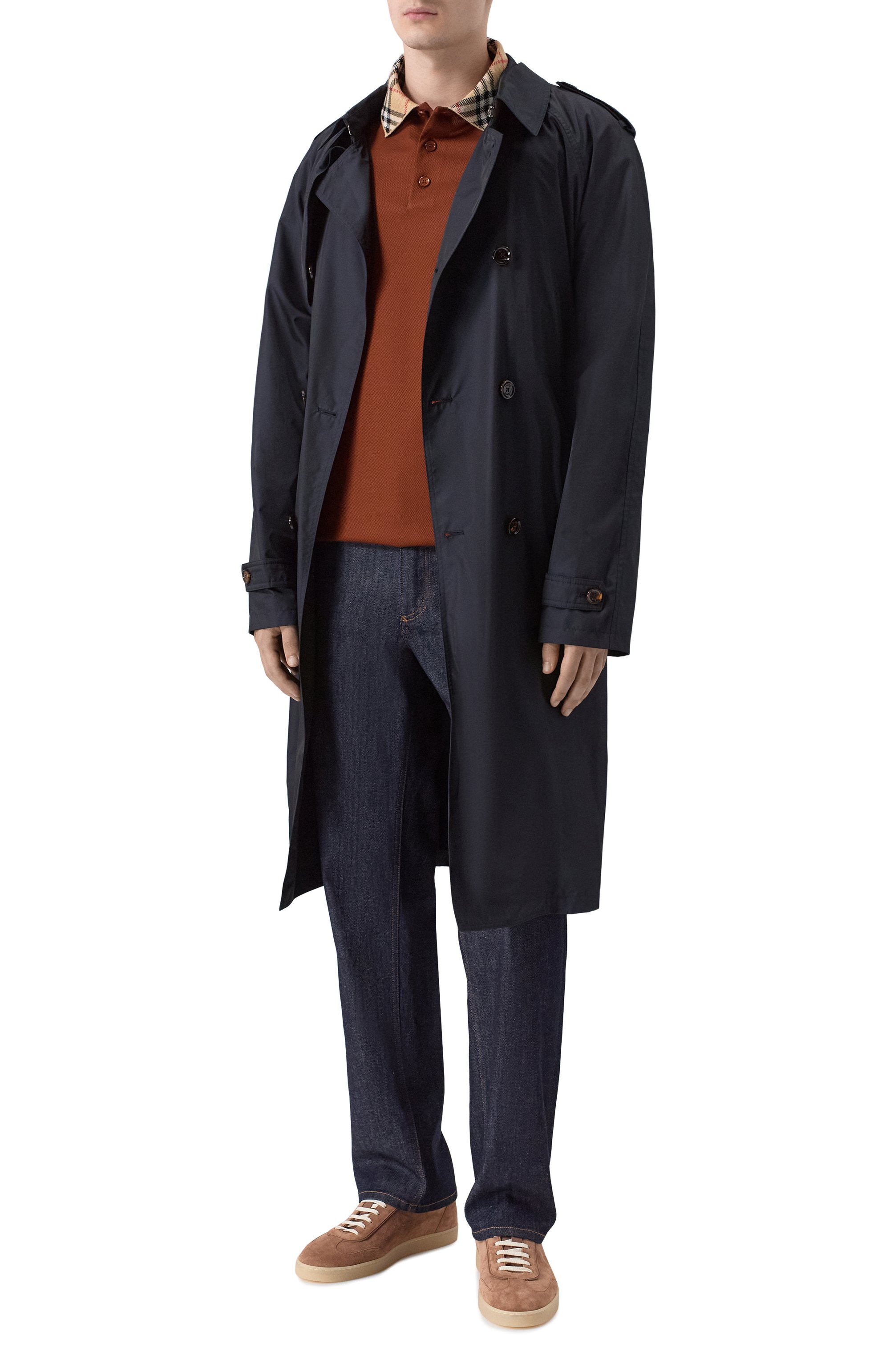 Хлопковое поло BURBERRY коричневого цвета по цене 75450 руб., арт. 8118948, фото 2 Хлопковое поло BURBERRY, арт. 8118948, фото 2