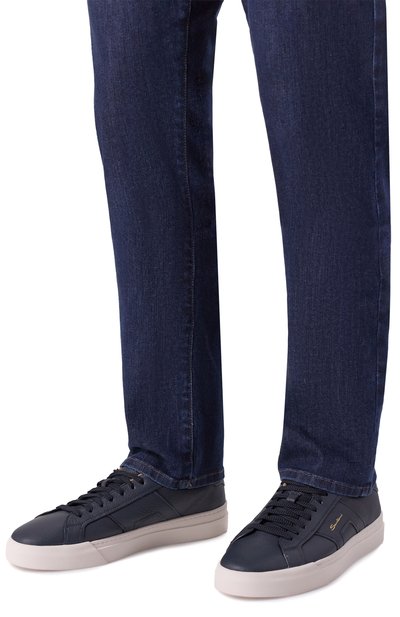 Кожаные кеды gloria SANTONI, арт. MBGG21967PNNKSIW, фото 3