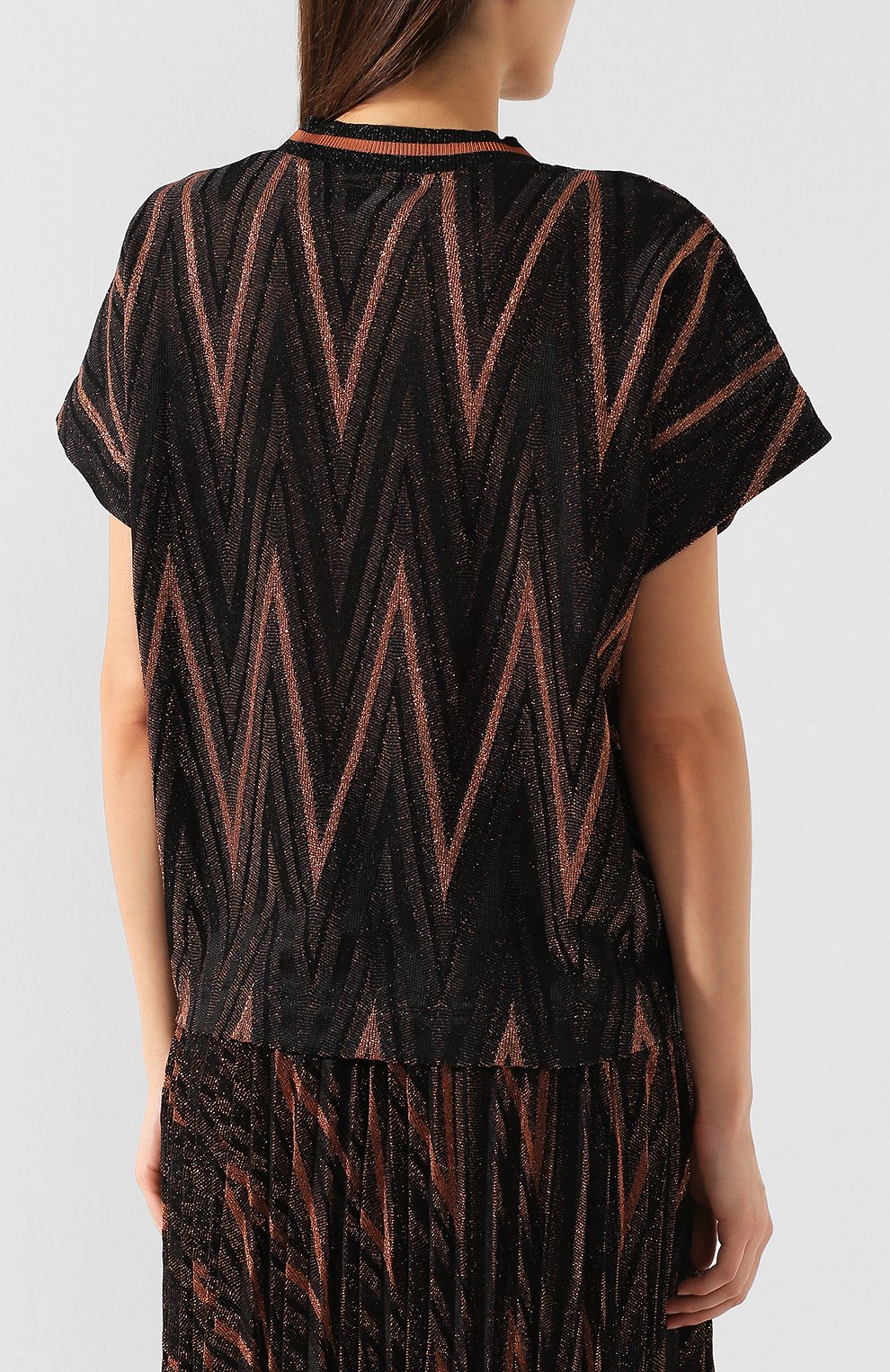 Топ из смеси вискозы и хлопка M MISSONI, арт. 2DJ00062/2J000W, фото 4