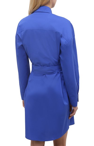 Хлопковое платье PIETRO BRUNELLI синего цвета по цене 24700 руб., арт. AM0073/C0P319, фото 4 Хлопковое платье PIETRO BRUNELLI, арт. AM0073/C0P319, фото 4