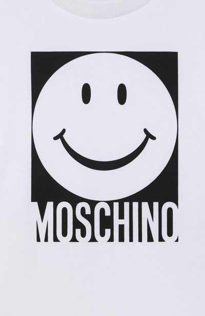 Хлопковая футболка MOSCHINO, арт. HSM05G/LAA01/4-8, фото 3