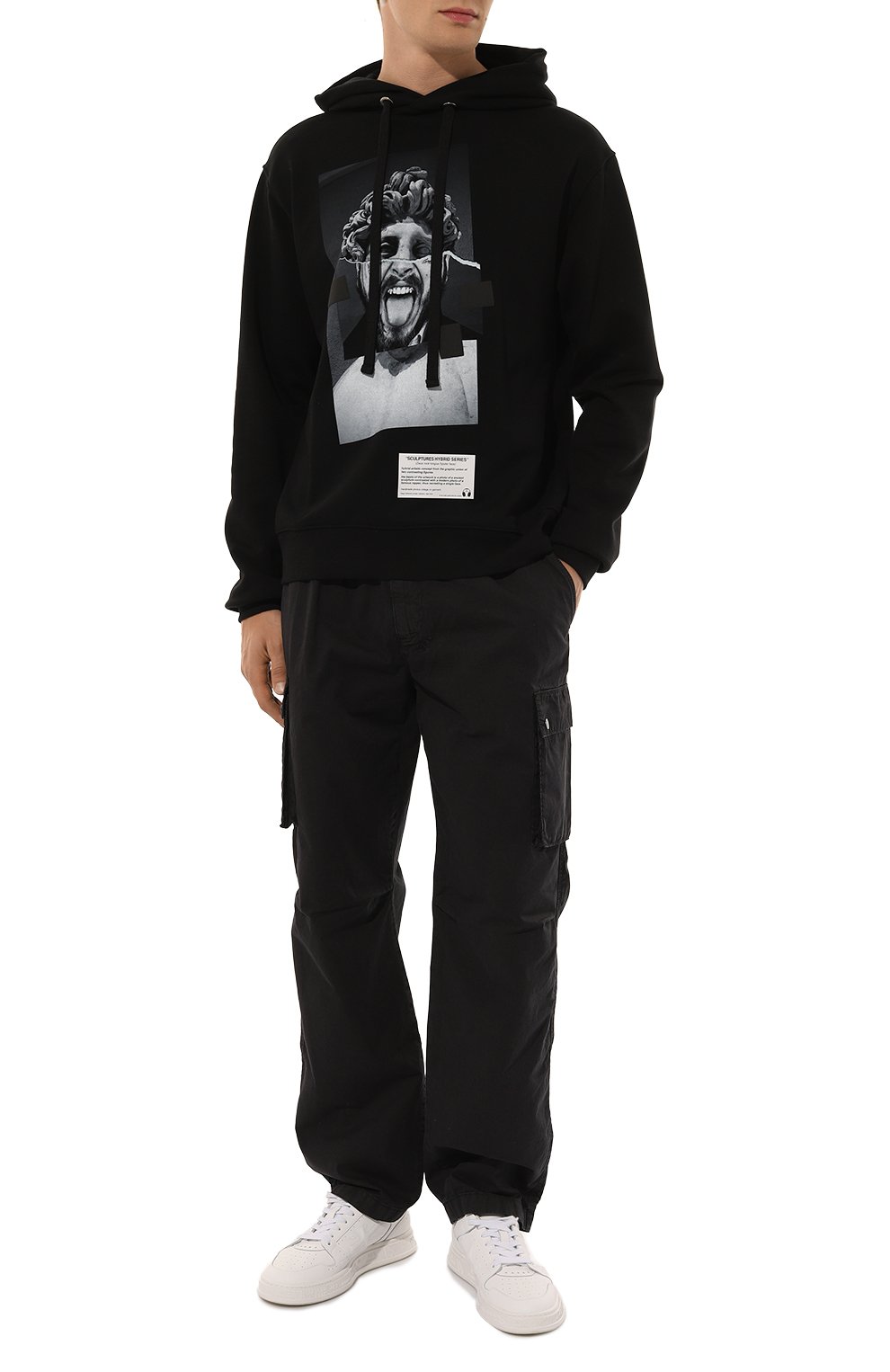 Хлопковое худи DIEGO VENTURINO, арт. D3W4DVFLHZHF, фото 2