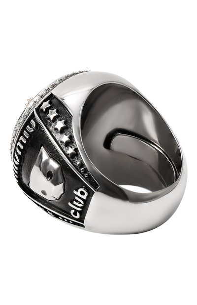 Кольцо pavé MIU MIU серебряного цвета по цене 120000 руб., арт. 5JA088-2DTH-F02NT, фото 3 Кольцо pavé MIU MIU, арт. 5JA088-2DTH-F02NT, фото 3