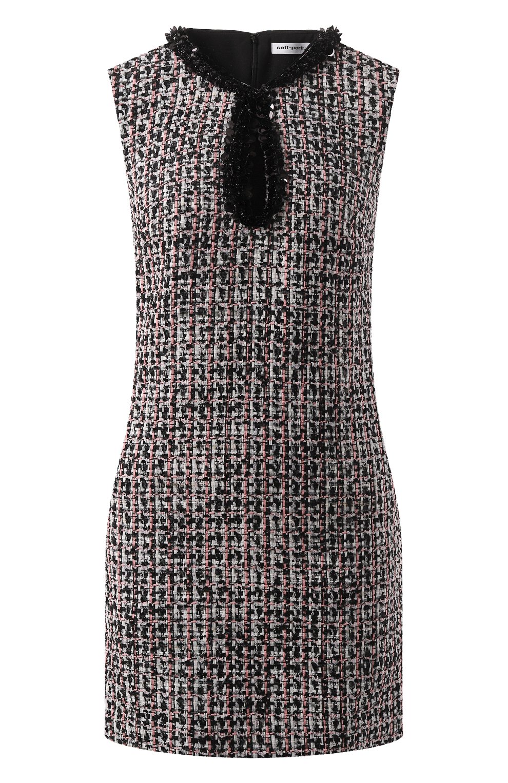 Твидовое платье SELF-PORTRAIT, арт. PF24-173S-B, фото 1