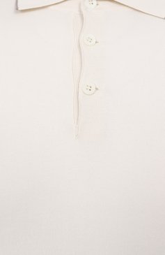 Мужское хлопковое поло BRUNELLO CUCINELLI белого цвета, арт. M29805205 | Фото 6 (Длина (для топов): Стандартные; Материал внешний: Хлопок; Рукава: Короткие; Кросс-КТ: Трикотаж; Принт: Без принта; Застежка: Пуговицы; Стили: Кэжуэл; Автоматизация ТО: Проставлено; Автоматизация состава: Проставлено)