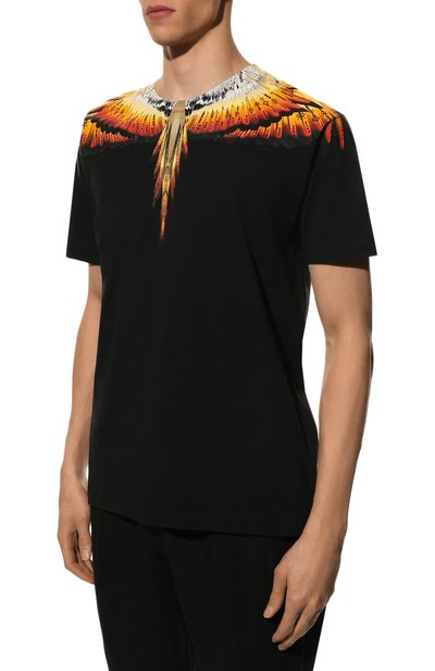 Хлопковая футболка MARCELO BURLON, арт. CMAA018S22JER004, фото 3