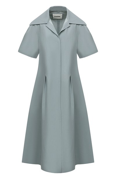 Женское платье изо льна и шелка JIL SANDER, арт. JSPU502205-WU330300