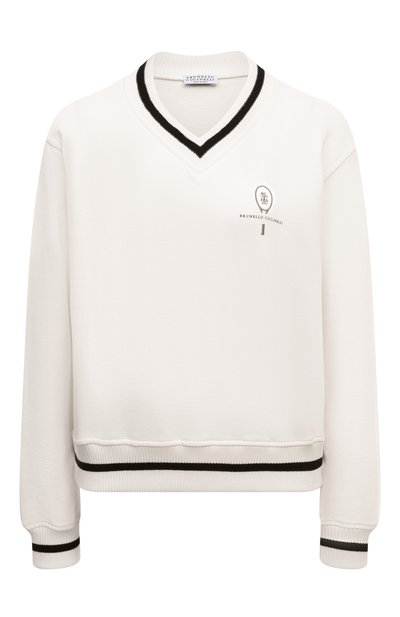 Женский хлопковый свитшот BRUNELLO CUCINELLI, арт. MN05NB1319