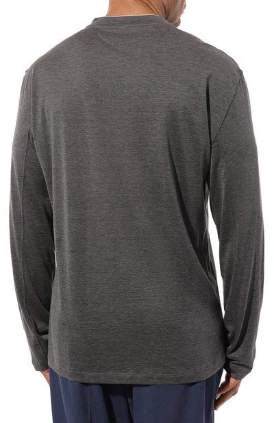 Лонгслив из шелка и хлопка BRUNELLO CUCINELLI, арт. MH8367433W, фото 4