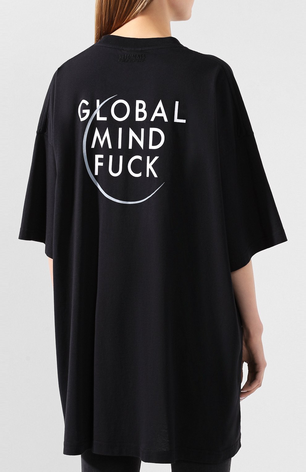 Хлопковая футболка VETEMENTS, арт. SS20TR299 1618/W/BLACK, фото 4