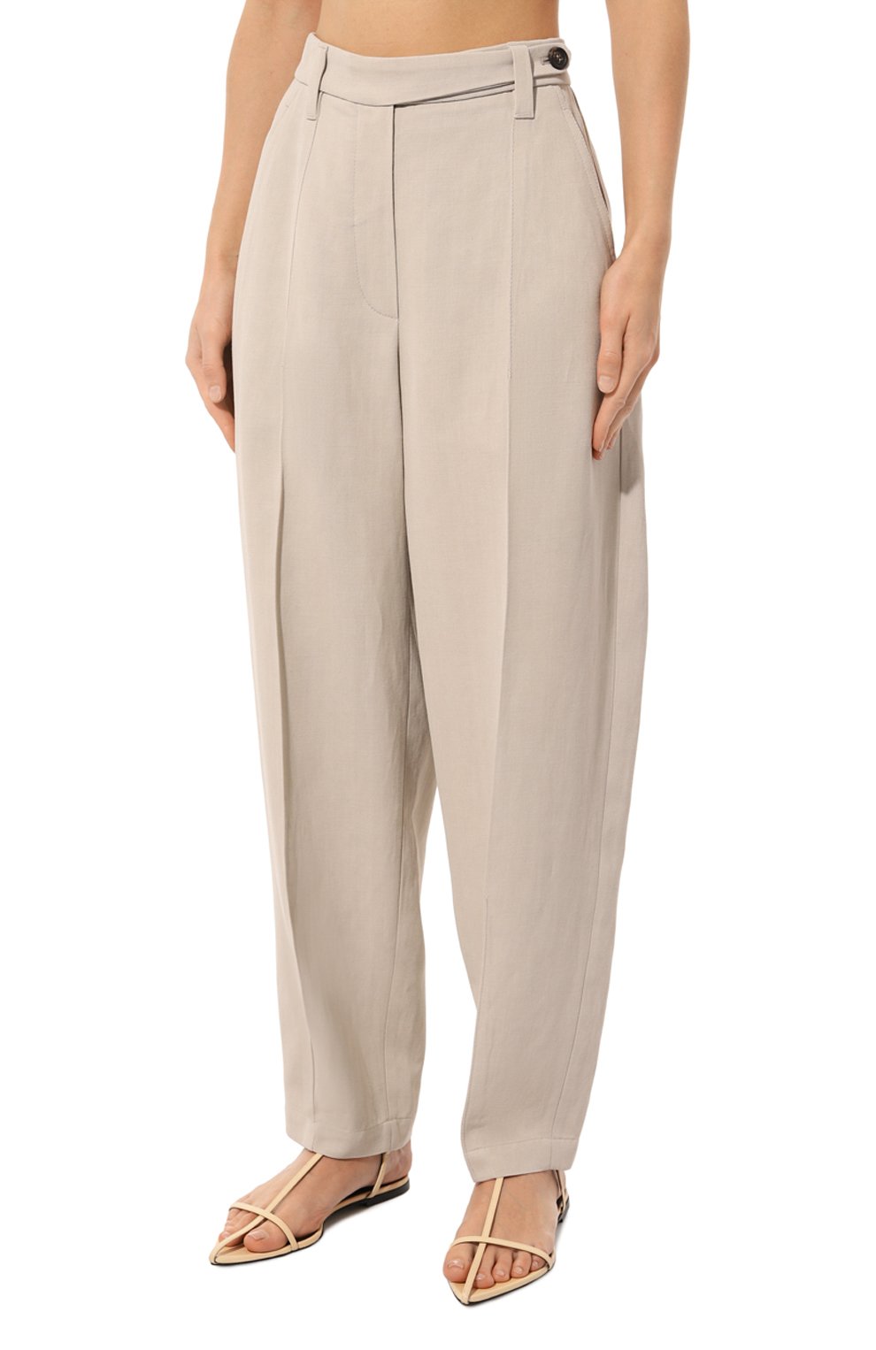 Брюки из вискозы и льна BRUNELLO CUCINELLI, арт. MH579B1297, фото 3