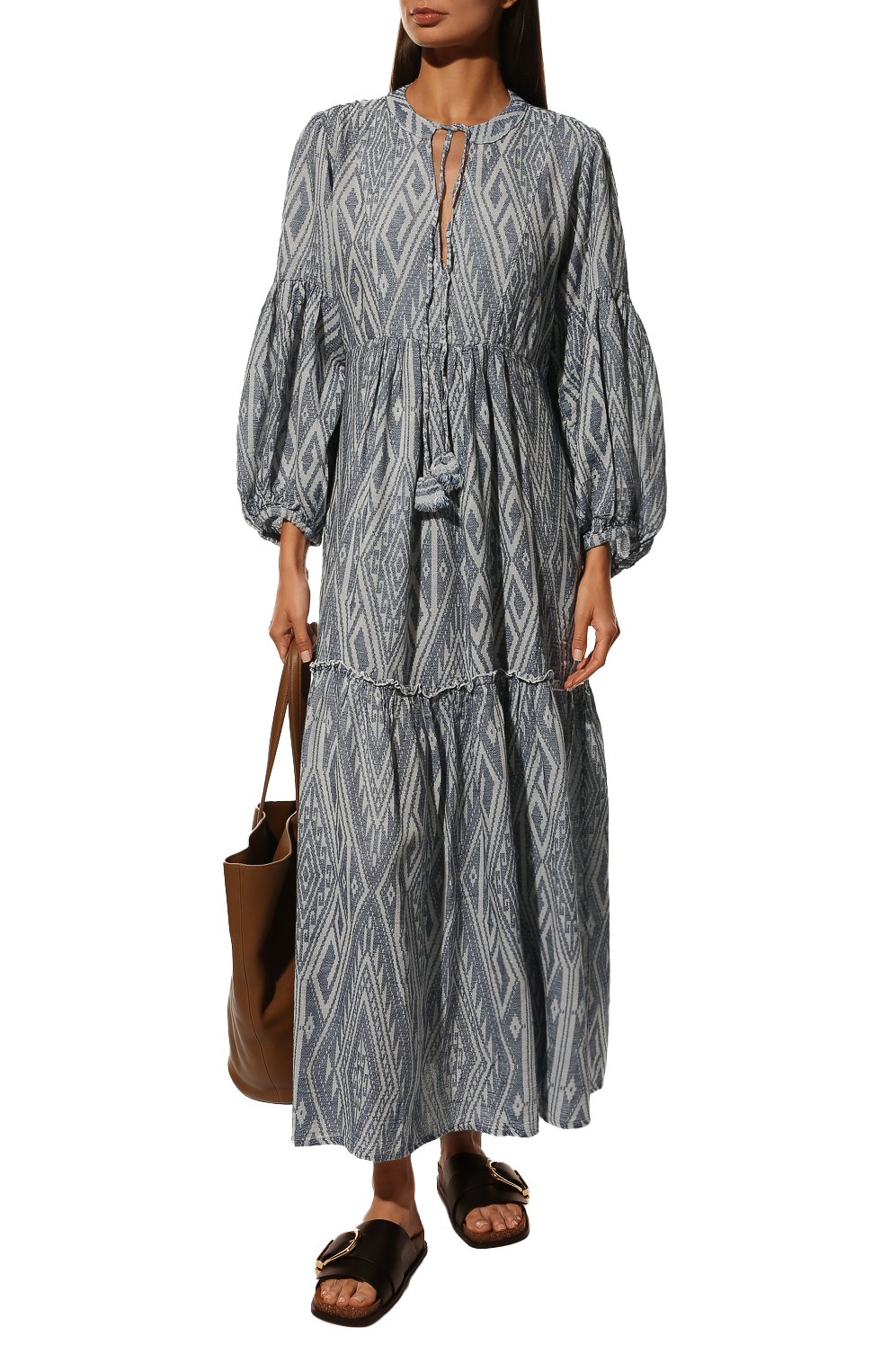 Платье из хлопка и шелка PEARL&CAVIAR, арт. S22P1016, фото 2