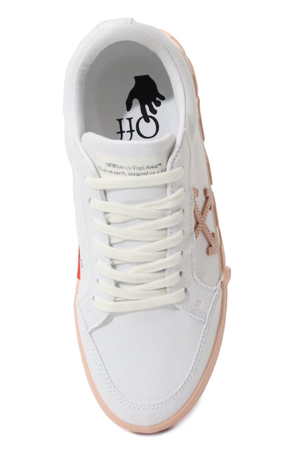 Текстильные кеды vulcanized OFF-WHITE, арт. OWIA272S23FAB0020134, фото 6