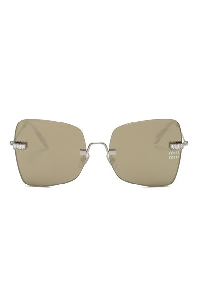 Солнцезащитные очки MIU MIU серого цвета по цене 46000 руб., арт. SMU50W-E1BC-FE02Q-059, фото 3 Солнцезащитные очки MIU MIU, арт. SMU50W-E1BC-FE02Q-059, фото 3