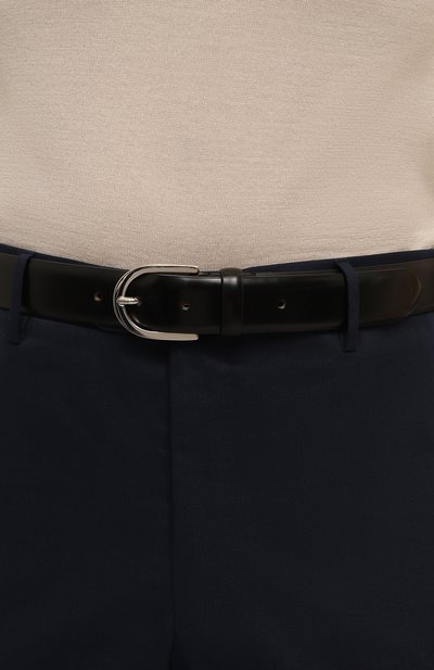 Кожаный ремень DOUCAL'S черного цвета по цене 22900 руб., арт. DC0027DIANUF0079, фото 2 Кожаный ремень DOUCAL'S, арт. DC0027DIANUF0079, фото 2