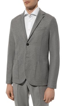 Хлопковый пиджак HARRIS WHARF LONDON, арт. C8P22PPR, фото 5