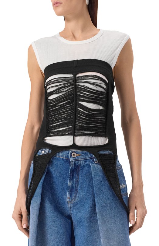 Шерстяной топ Rick Owens R001E7618/KGRIDM Чёрный  R001E7618/KGRIDM Фото 3