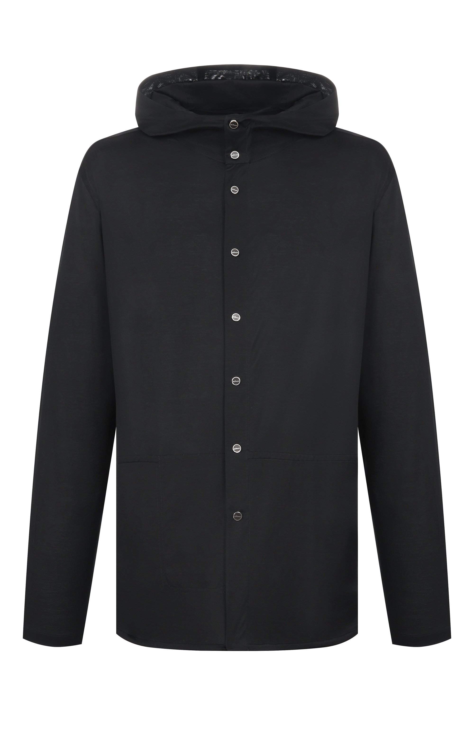 Хлопковая рубашка KITON черного цвета по цене 89950 руб., арт. UMCPETEH09665, фото 1 Хлопковая рубашка KITON, арт. UMCPETEH09665, фото 1
