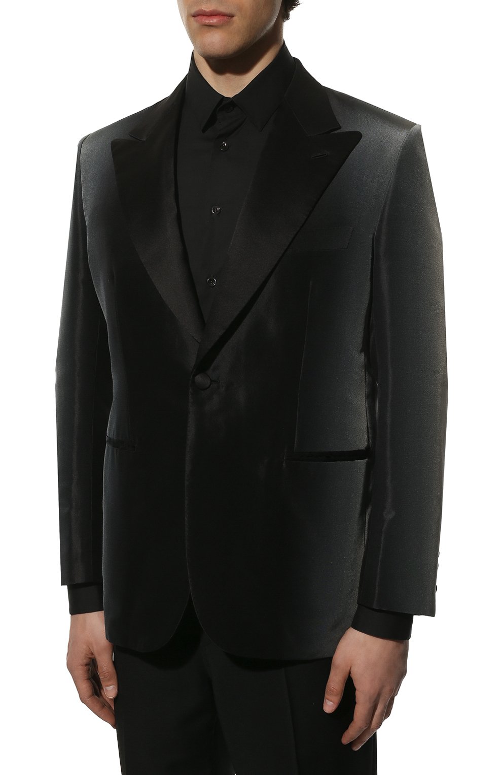 Смокинг из шелка и хлопка BRIONI, арт. REQS0P/P140U/VIRGILI0, фото 3