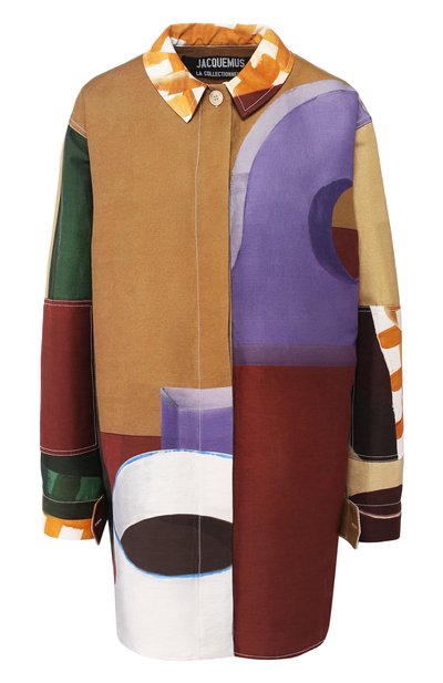 Женская рубашка из смеси хлопка и льна JACQUEMUS, арт. 194SH02/67063