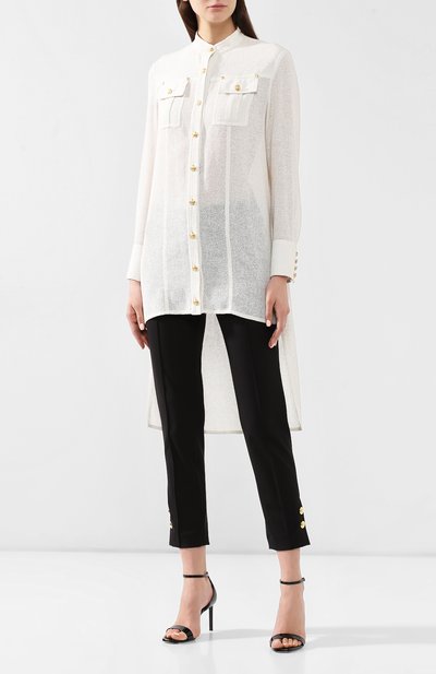 Рубашка из смеси вискозы и льна BALMAIN, арт. RF12234/C105, фото 3