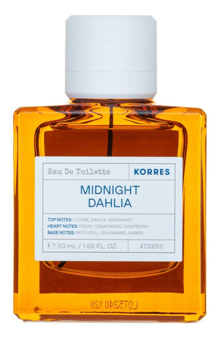 Туалетная вода midnight dahlia (50ml) KORRES бесцветного цвета, арт. 5203069092275 | Фото 1 (Тип про�дукта - парфюмерия: Туалетная вода; Нос: Не проставлено; Региональные ограничения белый список (Axapta Mercury): Не проставлено; Тип аромата: Цветочный; Ограничения доставки: flammable)
