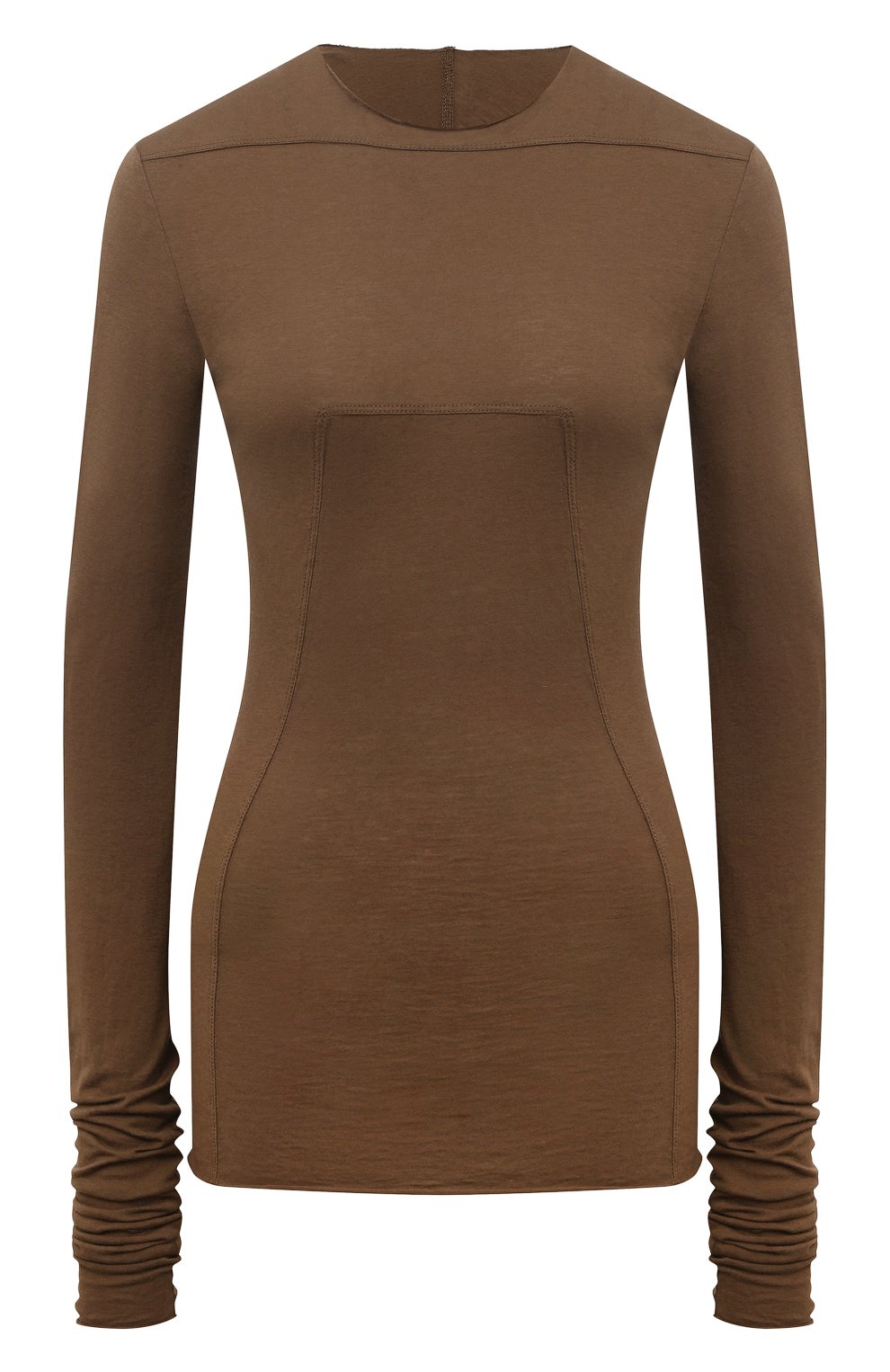 Лонгслив из хлопка и кашемира RICK OWENS, арт. RP02D3228/JWS, фото 1