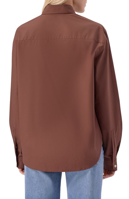 Хлопковая рубашка Noble&Brulee NB002NB/140725/24 Коричневый  NB002NB/140725/24 Фото 4