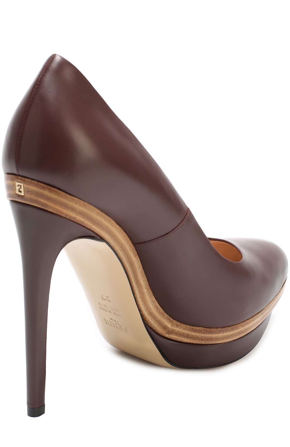 Кожные туфли на шпильке FENDI, арт. 8I5122/NA7, фото 3