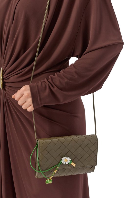 Сумка Andiamo slim pouch  Bottega Veneta 838870/V4SCH Хаки  838870/V4SCH Фото 2