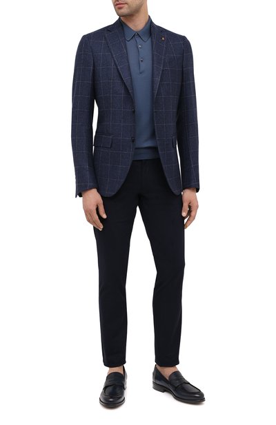 Шерстяное поло GRAN SASSO темно-синего цвета по цене 29950 руб., арт. 45132/14790, фото 2 Шерстяное поло GRAN SASSO, арт. 45132/14790, фото 2