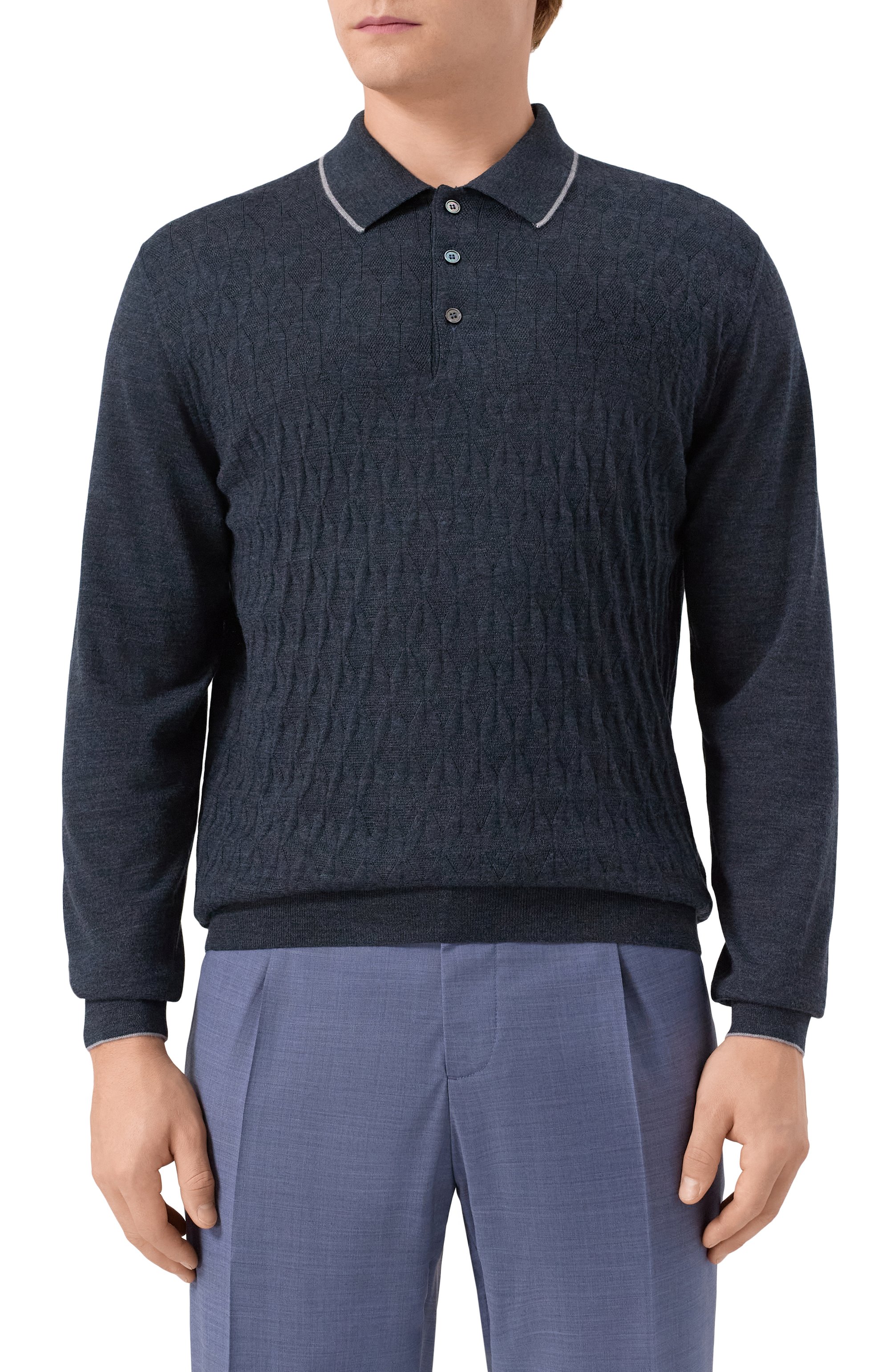 Шерстяное поло FEDELI, арт. MU006427, фото 3