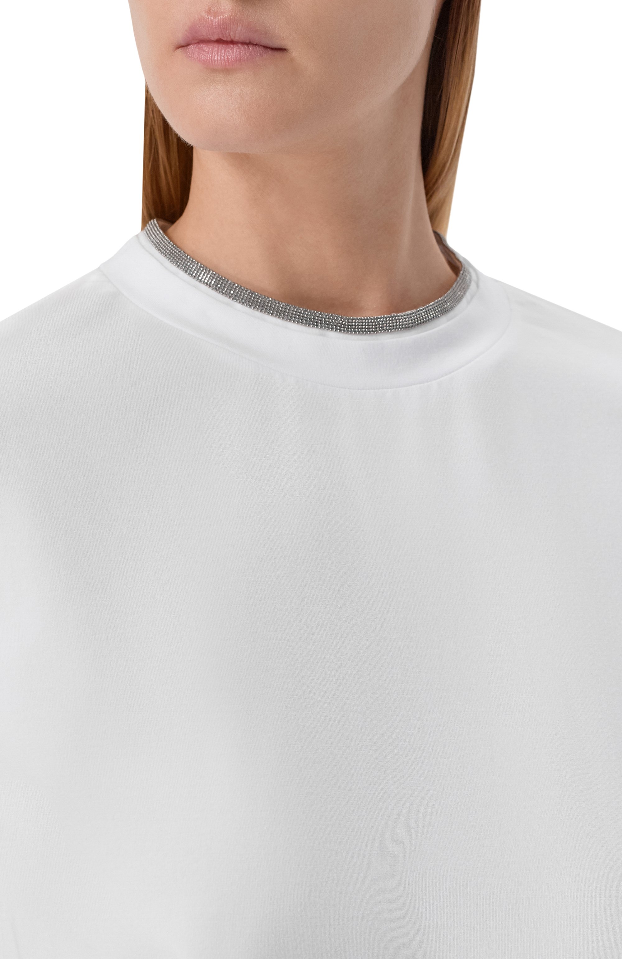 Хлопковый топ BRUNELLO CUCINELLI, арт. M0T18BD200, фото 5