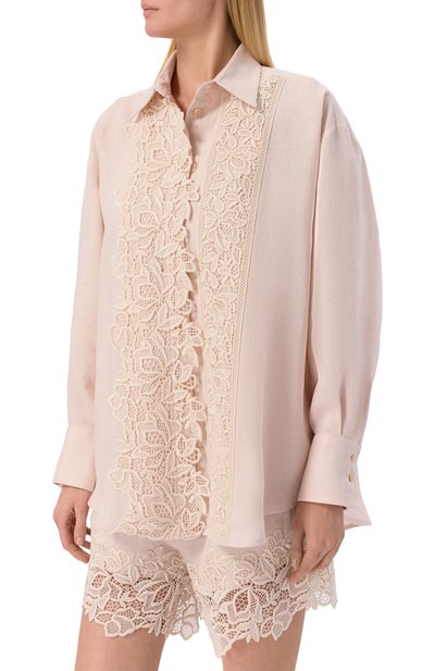 Льняная рубашка ERMANNO SCERVINO, арт. D484K611GQI, фото 3