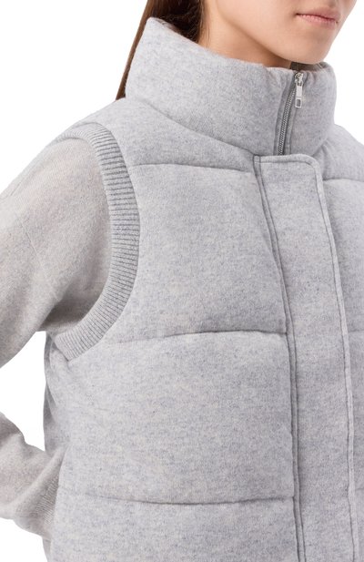 Утепленный жилет из шерсти и кашемира BOSS, арт. 50547894, фото 5