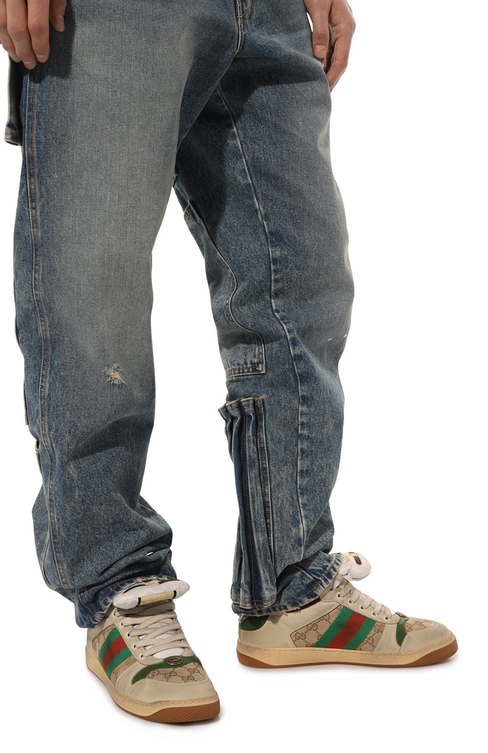 Комбинированные кеды screener gg GUCCI, арт. 563730 9Y9P0, фото 3