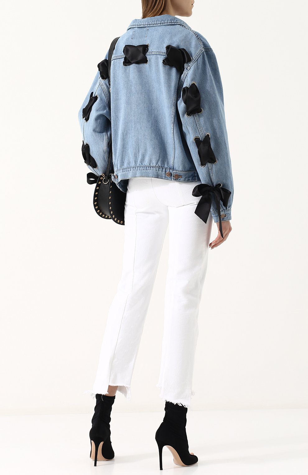 Джинсовая куртка свободного кроя со шнуровкой FORTE DEI MARMI COUTURE, арт. FC1-SS18-105BIS, фото 2