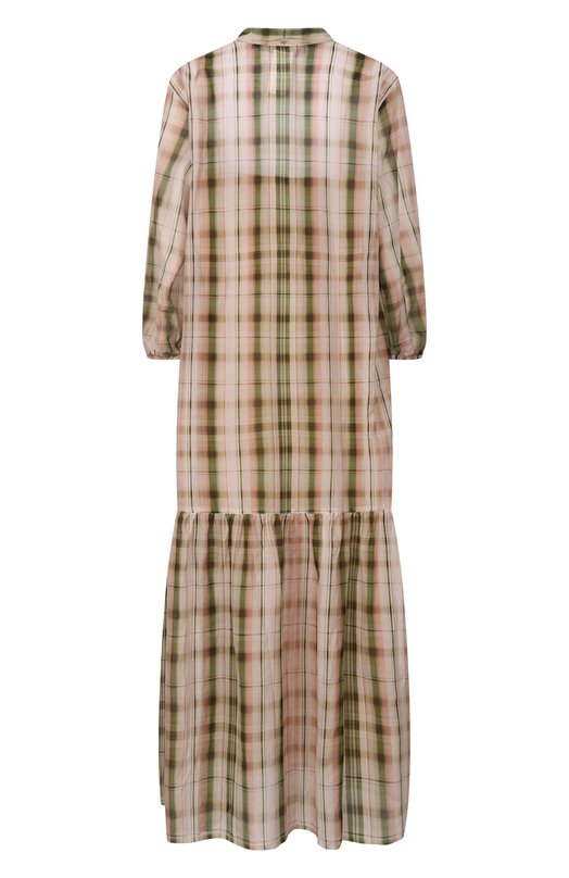 Платье из хлопка и шелка Weekend Max Mara 2