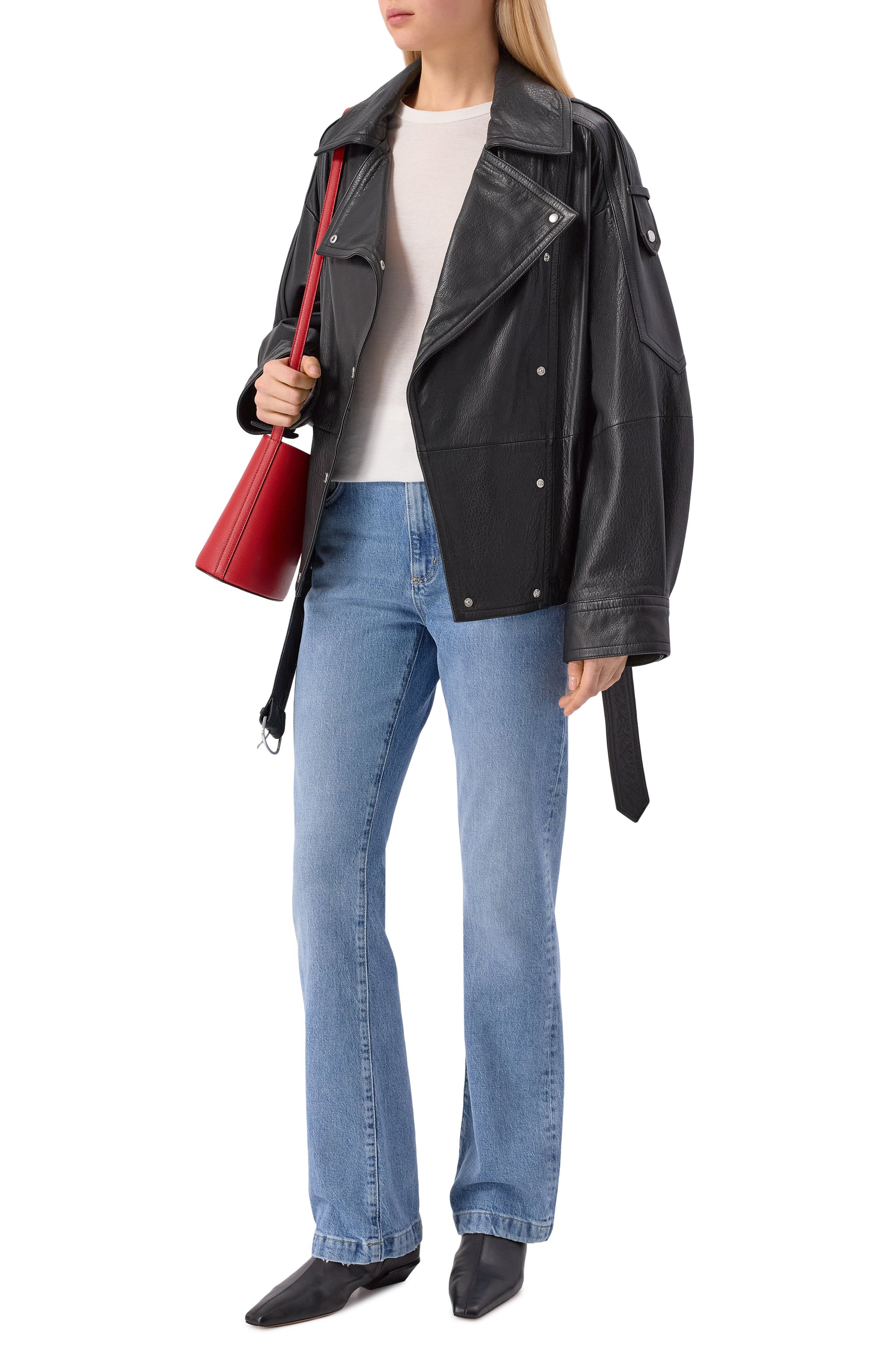 Кожаная куртка BOSS ORANGE, арт. 50552201, фото 2